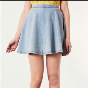 2/$20 TopShop Petite Acid Wash Denim Jean Skater Mini Skirt